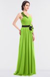 ColsBM Ivanna Sharp Green Elegant A-line Halter Sleeveless Floor Length Flower Bridesmaid Dresses