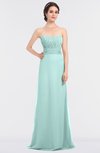 ColsBM Sadie Blue Glass Elegant A-line Zip up Floor Length Beaded Bridesmaid Dresses