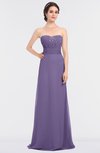 ColsBM Sadie Chalk Violet Elegant A-line Zip up Floor Length Beaded Bridesmaid Dresses