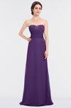 ColsBM Sadie Dark Purple Elegant A-line Zip up Floor Length Beaded Bridesmaid Dresses