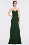 ColsBM Sadie Hunter Green Elegant A-line Zip up Floor Length Beaded Bridesmaid Dresses