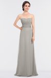 ColsBM Sadie Hushed Violet Elegant A-line Zip up Floor Length Beaded Bridesmaid Dresses