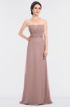 ColsBM Sadie Nectar Pink Elegant A-line Zip up Floor Length Beaded Bridesmaid Dresses