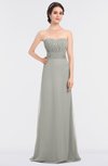 ColsBM Sadie Platinum Elegant A-line Zip up Floor Length Beaded Bridesmaid Dresses