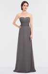 ColsBM Sadie Ridge Grey Elegant A-line Zip up Floor Length Beaded Bridesmaid Dresses