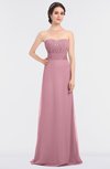 ColsBM Sadie Rosebloom Elegant A-line Zip up Floor Length Beaded Bridesmaid Dresses