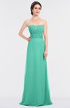 ColsBM Sadie Seafoam Green Elegant A-line Zip up Floor Length Beaded Bridesmaid Dresses