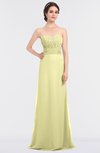 ColsBM Sadie Wax Yellow Elegant A-line Zip up Floor Length Beaded Bridesmaid Dresses