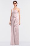 ColsBM Sandra Petal Pink Gorgeous A-line Zip up Floor Length Ruching Bridesmaid Dresses