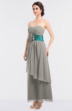 ColsBM Johanna Hushed Violet Elegant A-line Sleeveless Zip up Ankle Length Ruching Bridesmaid Dresses