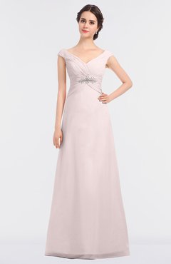 ColsBM Nadia Angel Wing Elegant A-line Short Sleeve Zip up Floor Length Beaded Bridesmaid Dresses