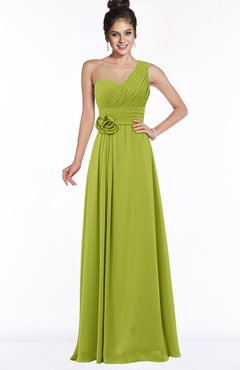 ColsBM Tegan Green Oasis Modern Sleeveless Zip up Chiffon Floor Length Flower Bridesmaid Dresses