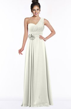 ColsBM Tegan Ivory Modern Sleeveless Zip up Chiffon Floor Length Flower Bridesmaid Dresses