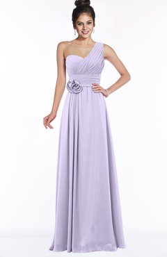 ColsBM Tegan Light Purple Modern Sleeveless Zip up Chiffon Floor Length Flower Bridesmaid Dresses