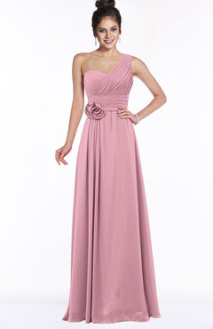 ColsBM Tegan Rosebloom Modern Sleeveless Zip up Chiffon Floor Length Flower Bridesmaid Dresses