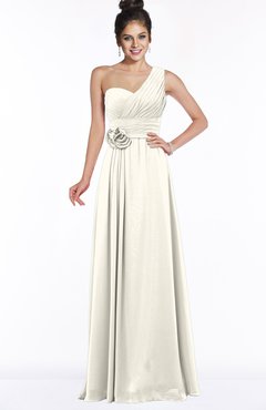 ColsBM Tegan Whisper White Modern Sleeveless Zip up Chiffon Floor Length Flower Bridesmaid Dresses