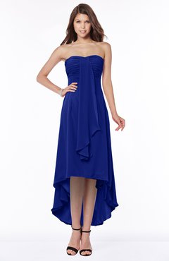 ColsBM Faith Nautical Blue Plain A-line Sleeveless Zip up Chiffon Pick up Bridesmaid Dresses