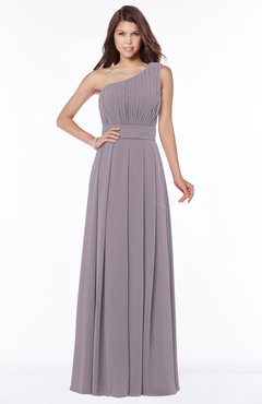 ColsBM Adeline Cameo Gorgeous A-line One Shoulder Zip up Floor Length Pleated Bridesmaid Dresses