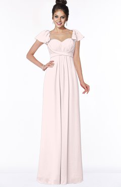 ColsBM Siena Angel Wing Modern A-line Wide Square Short Sleeve Zip up Pleated Bridesmaid Dresses