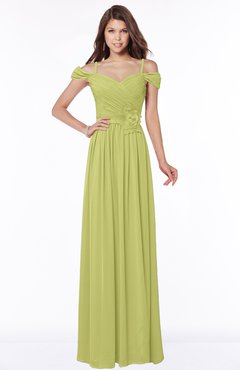 ColsBM Kate Linden Green Luxury V-neck Short Sleeve Zip up Chiffon Bridesmaid Dresses