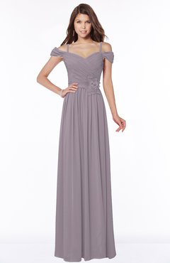 ColsBM Kate Sea Fog Luxury V-neck Short Sleeve Zip up Chiffon Bridesmaid Dresses