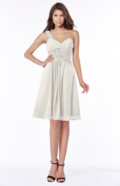 ColsBM Angeline Off White Gorgeous A-line Half Backless Chiffon Beaded Bridesmaid Dresses