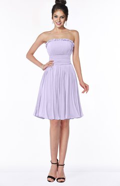ColsBM Aubree Light Purple Princess A-line Sleeveless Knee Length Pleated Bridesmaid Dresses