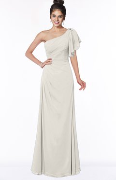 ColsBM Naomi Off White Glamorous A-line Short Sleeve Half Backless Chiffon Floor Length Bridesmaid Dresses