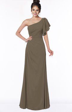 ColsBM Naomi Otter Glamorous A-line Short Sleeve Half Backless Chiffon Floor Length Bridesmaid Dresses