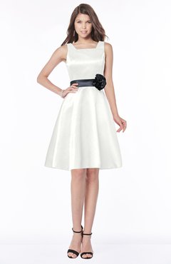 ColsBM Charli Cloud White Elegant A-line Wide Square Zip up Sash Bridesmaid Dresses