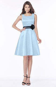 ColsBM Charli Dream Blue Elegant A-line Wide Square Zip up Sash Bridesmaid Dresses