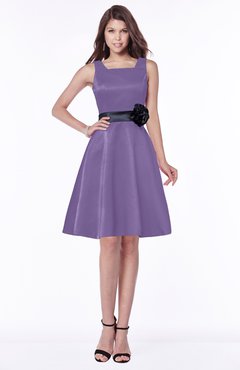 ColsBM Charli Lilac Elegant A-line Wide Square Zip up Sash Bridesmaid Dresses
