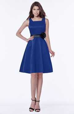 ColsBM Charli Nautical Blue Elegant A-line Wide Square Zip up Sash Bridesmaid Dresses