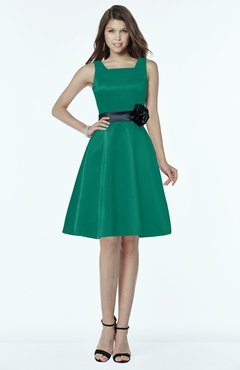 ColsBM Charli Pepper Green Elegant A-line Wide Square Zip up Sash Bridesmaid Dresses