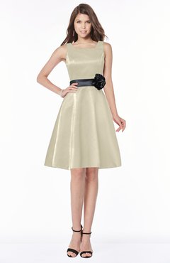 ColsBM Charli Tan Elegant A-line Wide Square Zip up Sash Bridesmaid Dresses