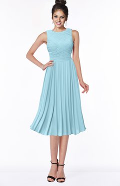 ColsBM Aileen Aqua Gorgeous A-line Sleeveless Chiffon Pick up Bridesmaid Dresses
