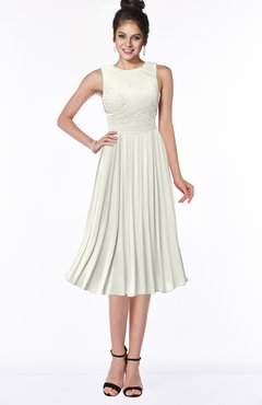 ColsBM Aileen Cream Gorgeous A-line Sleeveless Chiffon Pick up Bridesmaid Dresses