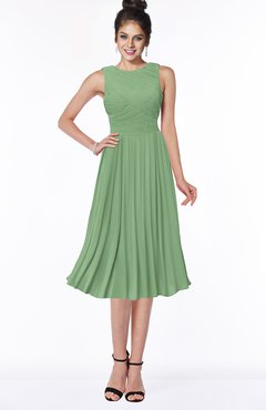 ColsBM Aileen Fair Green Gorgeous A-line Sleeveless Chiffon Pick up Bridesmaid Dresses