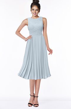 ColsBM Aileen Illusion Blue Gorgeous A-line Sleeveless Chiffon Pick up Bridesmaid Dresses