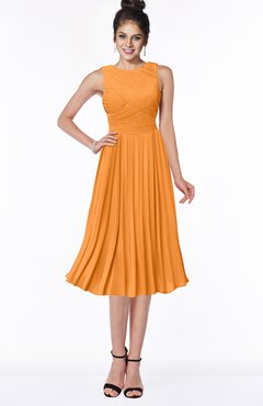 ColsBM Aileen Orange Gorgeous A-line Sleeveless Chiffon Pick up Bridesmaid Dresses