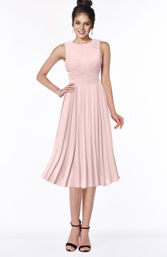 ColsBM Aileen Pastel Pink Gorgeous A-line Sleeveless Chiffon Pick up Bridesmaid Dresses