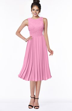 ColsBM Aileen Pink Gorgeous A-line Sleeveless Chiffon Pick up Bridesmaid Dresses