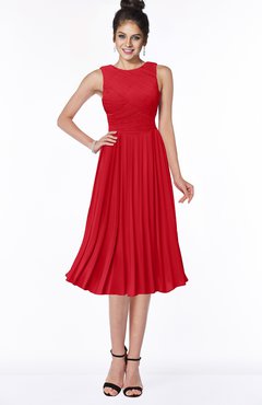ColsBM Aileen Red Gorgeous A-line Sleeveless Chiffon Pick up Bridesmaid Dresses