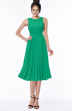 ColsBM Aileen Sea Green Gorgeous A-line Sleeveless Chiffon Pick up Bridesmaid Dresses