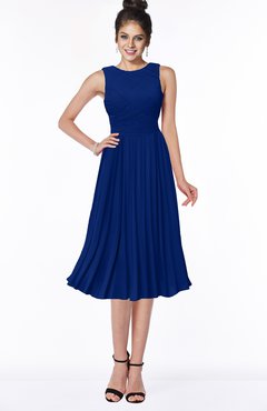 ColsBM Aileen Sodalite Blue Gorgeous A-line Sleeveless Chiffon Pick up Bridesmaid Dresses