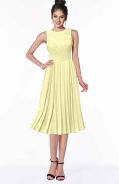 ColsBM Aileen Wax Yellow Gorgeous A-line Sleeveless Chiffon Pick up Bridesmaid Dresses
