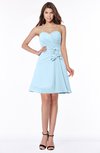 ColsBM Lindsay Ice Blue Glamorous A-line Sweetheart Sleeveless Chiffon Flower Bridesmaid Dresses