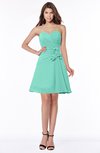 ColsBM Lindsay Mint Green Glamorous A-line Sweetheart Sleeveless Chiffon Flower Bridesmaid Dresses