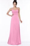 ColsBM Keira Pink Medieval A-line Spaghetti Sleeveless Floor Length Bridesmaid Dresses