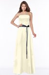 ColsBM Jazlynn Bleached Sand Luxury A-line Bateau Zip up Satin Floor Length Bridesmaid Dresses